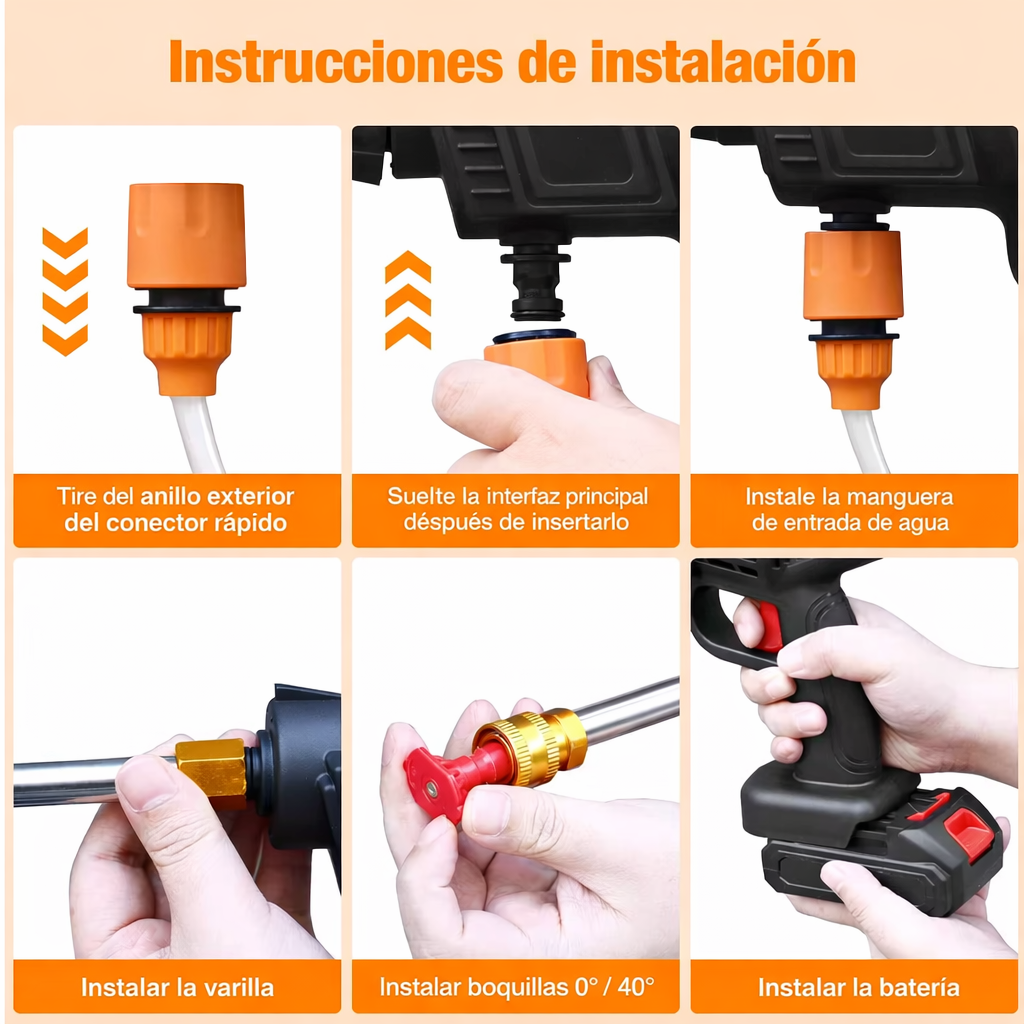 Hidrolavadora Portatil Premium| 10 en 1