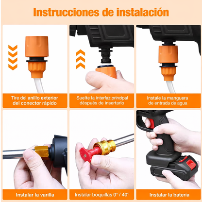 Hidrolavadora Portatil Premium| 10 en 1